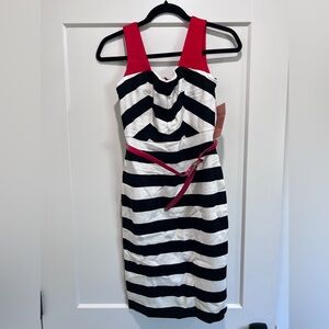 Nue by Shani Striped Black and White Dress Size 2 NWT